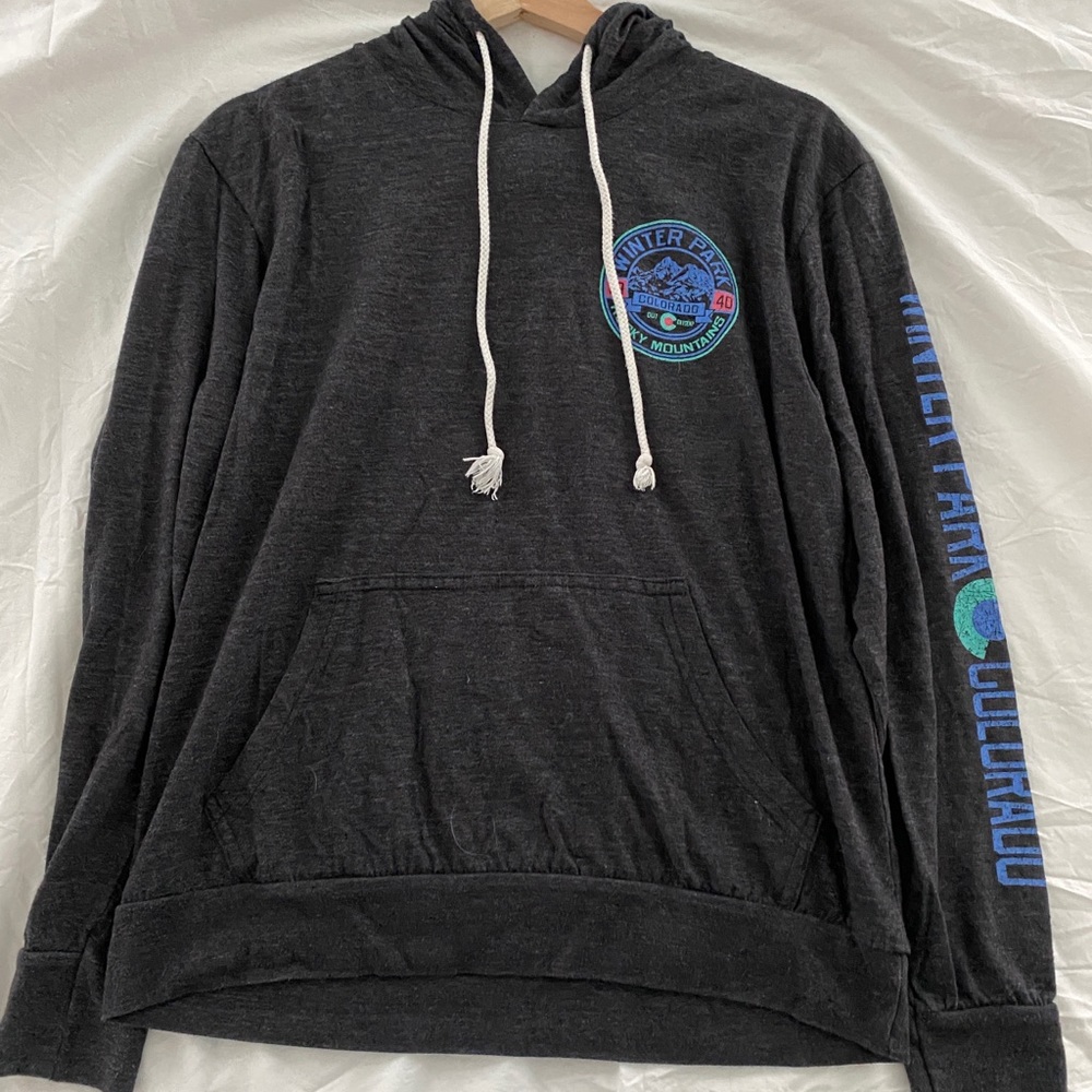 Dark Gray Winter Park Colorado Hoodie